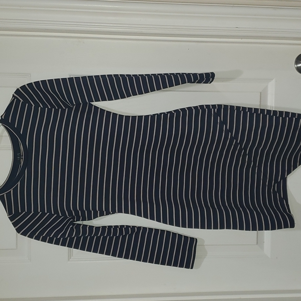 Blue stripe dress